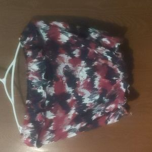 Strapless ruffle top